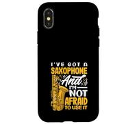 J'Ai Un Saxophone, Je n'ai Pas Peur de l'utiliser. Saxophone Amusant Coque pour iPhone X/XS