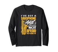 J'Ai Un Saxophone, Je n'ai Pas Peur de l'utiliser. Saxophone Amusant Manche Longue