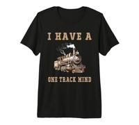 J'Ai Un Train à Moteur One Track Mind Train T-Shirt Haut de Gamme