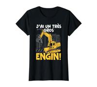 J'Ai Un Très Gros Engin Humour Constructeur Cadeau Chantier T-Shirt Graphique avec Valeur