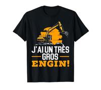 J'Ai Un Très Gros Engin Humour Constructeur Cadeau Chantier T-Shirt Graphique avec Valeur