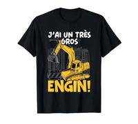 J'Ai Un Très Gros Engin Humour Constructeur Cadeau Chantier T-Shirt Graphique avec Valeur