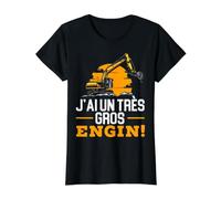 J'Ai Un Très Gros Engin Humour Constructeur Cadeau Chantier T-Shirt Graphique avec Valeur