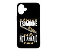 J'Ai Un Trombone et Je n'ai Pas Peur de l'utiliser Coque pour iPhone 16 Plus
