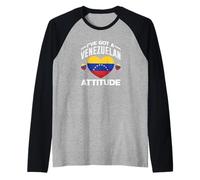 J'Ai Une Attitude vénézuélienne | Funny Venezuela Manche Raglan