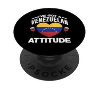 J'Ai Une Attitude vénézuélienne | Funny Venezuela PopSockets PopGrip Adhésif