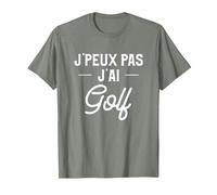J'Ai Une idée Cadeau Golf pour Un Golfeur T-Shirt, Homme, Vert Kaki chiné, XXL