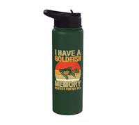 J'ai une mémoire de poisson rouge parfaite pour mon animal de compagnie poisson rouge Stainless Steel Insulated Water Bottle