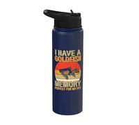 J'ai une mémoire de poisson rouge parfaite pour mon animal de compagnie poisson rouge Stainless Steel Insulated Water Bottle