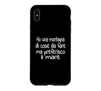 J'Ai Une Montagne de Choses à Faire, mais Je préfère la mer. Coque pour iPhone XS Max