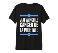 J'Ai Vaincu Le Cancer De La Prostate Guérison Prostate Drôle T-Shirt Haut de Gamme