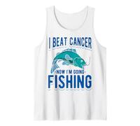 J'Ai vaincu Le Cancer Maintenant Je Vais à la pêche Débardeur