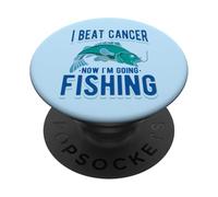 J'Ai vaincu Le Cancer Maintenant Je Vais à la pêche PopSockets PopGrip Adhésif