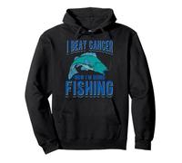 J'Ai vaincu Le Cancer Maintenant Je Vais à la pêche Sweat à Capuche