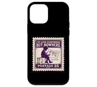 J'Ai vécu Partout mais Nulle Part Map World Traveler Coque pour iPhone 12 Mini