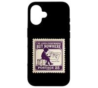 J'Ai vécu Partout mais Nulle Part Map World Traveler Coque pour iPhone 16