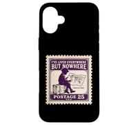 J'Ai vécu Partout mais Nulle Part Map World Traveler Coque pour iPhone 16 Plus
