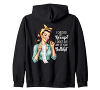 J'Ai vérifié Mon reçu Retro Housewifes Sweat à Capuche