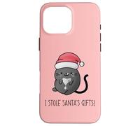 J'Ai volé Les Cadeaux du Père Noël drôle pour Les Amoureux des Chats Coque pour iPhone 16 Pro Max