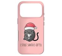 J'Ai volé Les Cadeaux du Père Noël drôle pour Les Amoureux des Chats Coque pour iPhone 17 Pro