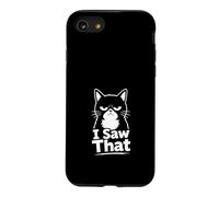 J'Ai vu ca Chat Humour Design Coque pour iPhone SE (2020) / 7/8