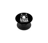 J'Ai vu ca Chat Humour Design PopSockets PopGrip Adhésif