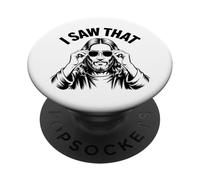 J'Ai vu ça ! Église chrétienne drôle de Pun, Foi chrétienne PopSockets PopGrip Adhésif