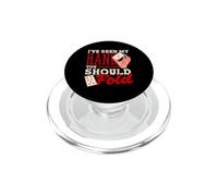 J'Ai vu ma Main, tu Devrais Plier Le Texas Holdem Poker PopSockets PopGrip pour MagSafe