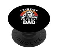 J'Ai vu Que Je Le disais à Papa : Retro Funny Dad PopSockets PopGrip Adhésif