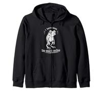 J'Ai vu trop de Choses en Ligne Funny Frog Meme Amphibian Sweat à Capuche
