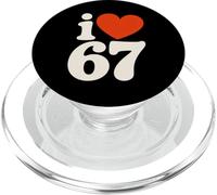 J'aime 67 - J'adore Six Seven PopSockets PopGrip pour MagSafe