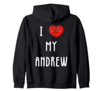 J'aime Andrew Nom Drôle Sweat à Capuche