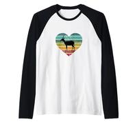 J'aime Antilopes Afrique Coeur Sauvage Serengeti Gazelle Manche Raglan