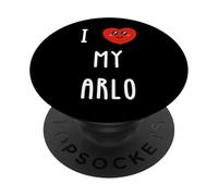 J'aime Arlo Nom Drôle PopSockets PopGrip Adhésif