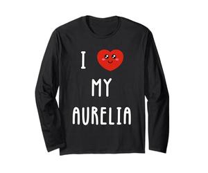 J'aime Aurelia Nom Drôle Manche Longue