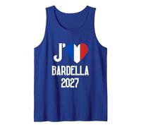 J'aime Bardella 2027 Humour Cadeau National Rassemblement Débardeur, Homme, Bleu Royal, S