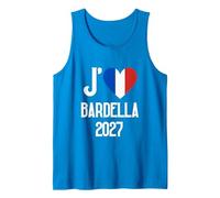 J'aime Bardella 2027 Humour Cadeau National Rassemblement Débardeur, Homme, Saphir, M