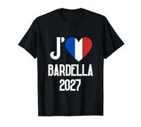 J'Aime Bardella 2027 Humour Cadeau National Rassemblement T-Shirt