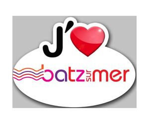 j'aime Batz-sur-Mer - 15x11cm - Sticker