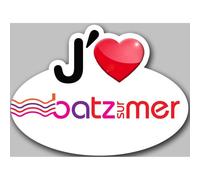 J'aime Batz-Sur-Mer - 5x3.7cm - Sticker/Autocollant