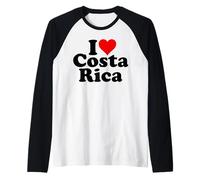 J'aime Beaucoup Le Costa Rica Manche Raglan
