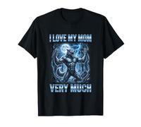 J'aime Beaucoup ma mère Brainrot Alpha Wolf Meme T-Shirt