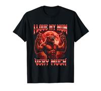 J'aime Beaucoup ma mère Brainrot Alpha Wolf Meme T-Shirt Graphique avec Valeur