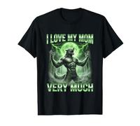 J'aime Beaucoup ma mère Brainrot Alpha Wolf Meme T-Shirt Graphique avec Valeur