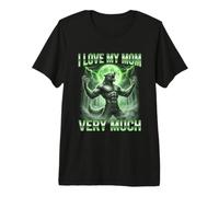 J'aime Beaucoup ma mère Brainrot Alpha Wolf Meme T-Shirt Haut de Gamme