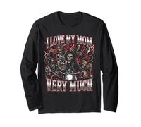 J'aime Beaucoup ma mère Hard Skeleton Meme Bootleg Manche Longue
