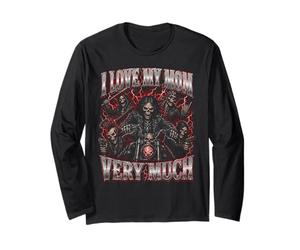 J'aime Beaucoup ma mère Hard Skeleton Meme Bootleg Manche Longue