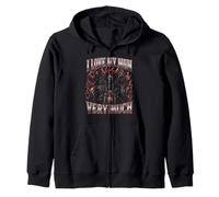 J'aime Beaucoup ma mère Hard Skeleton Meme Bootleg Sweat à Capuche