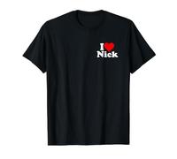 J'aime Beaucoup Nick Nicholas T-Shirt Graphique avec Valeur, Homme, Noir, S