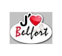 J'aime Belfort (5x3.7cm) - Sticker/Autocollant